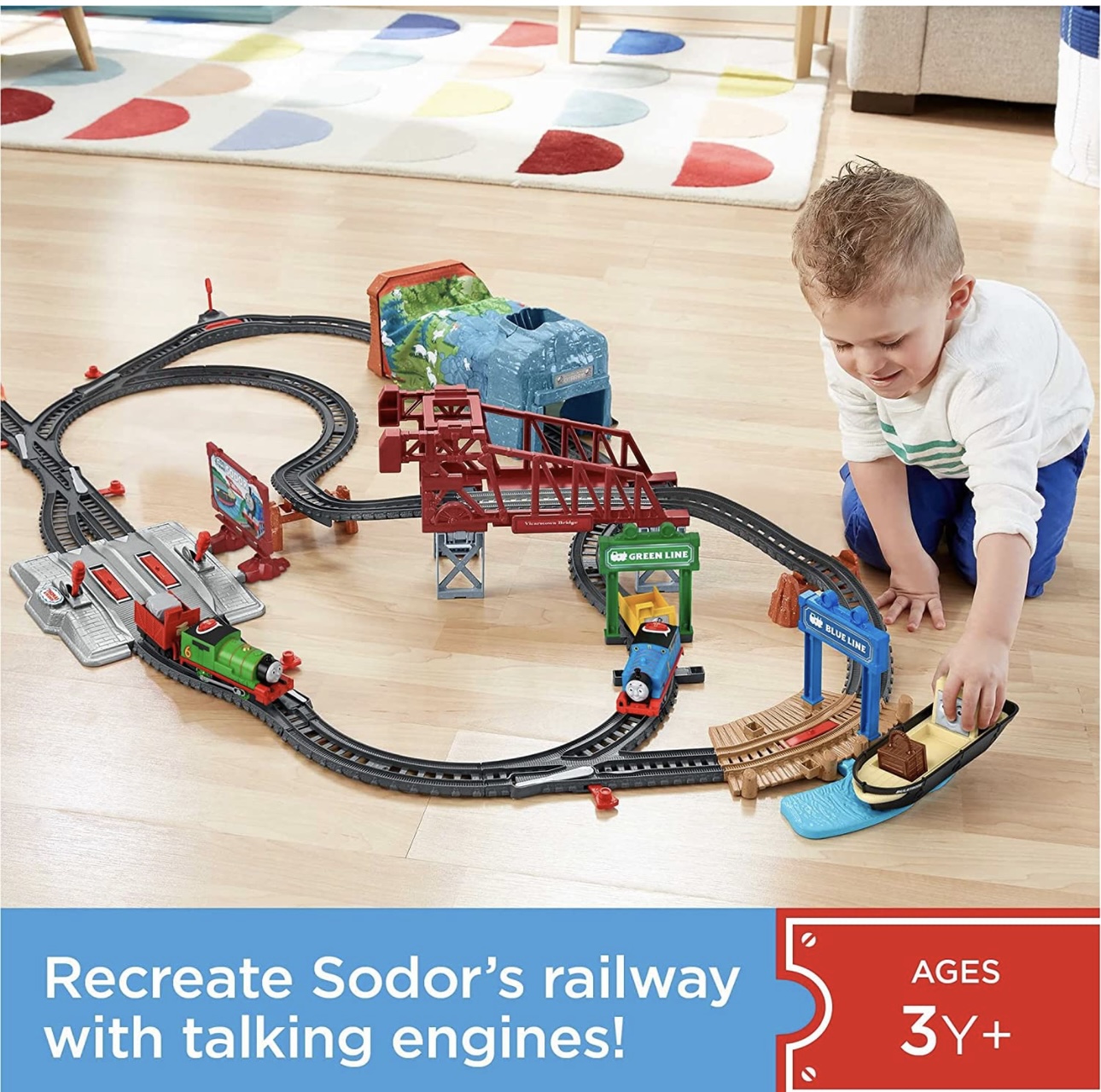 Pista Thomas & Friends Talking Thomas & Percy Train Set Tren