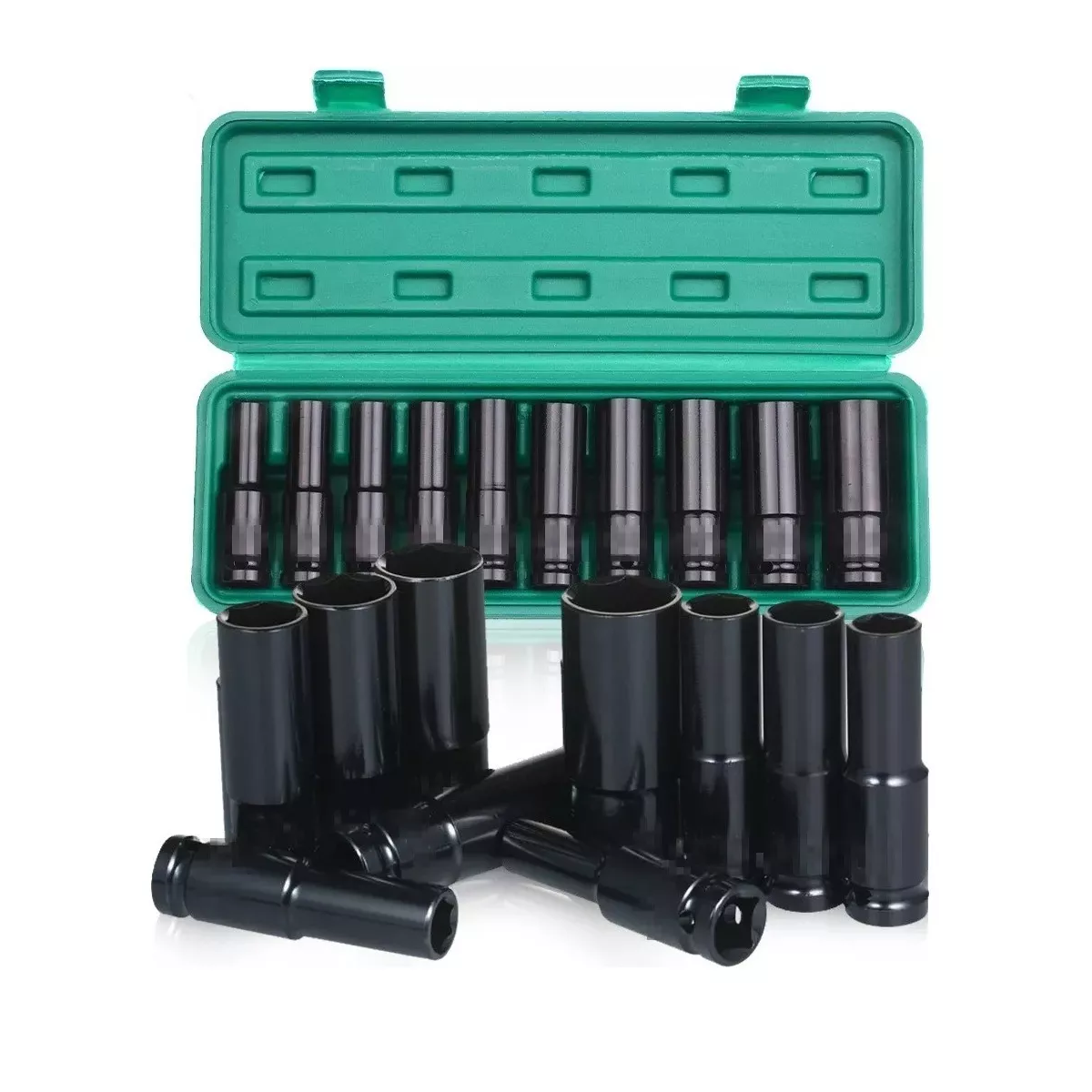 Juego De Herramientas Llave De Impacto Mecanico Dados 10pzs