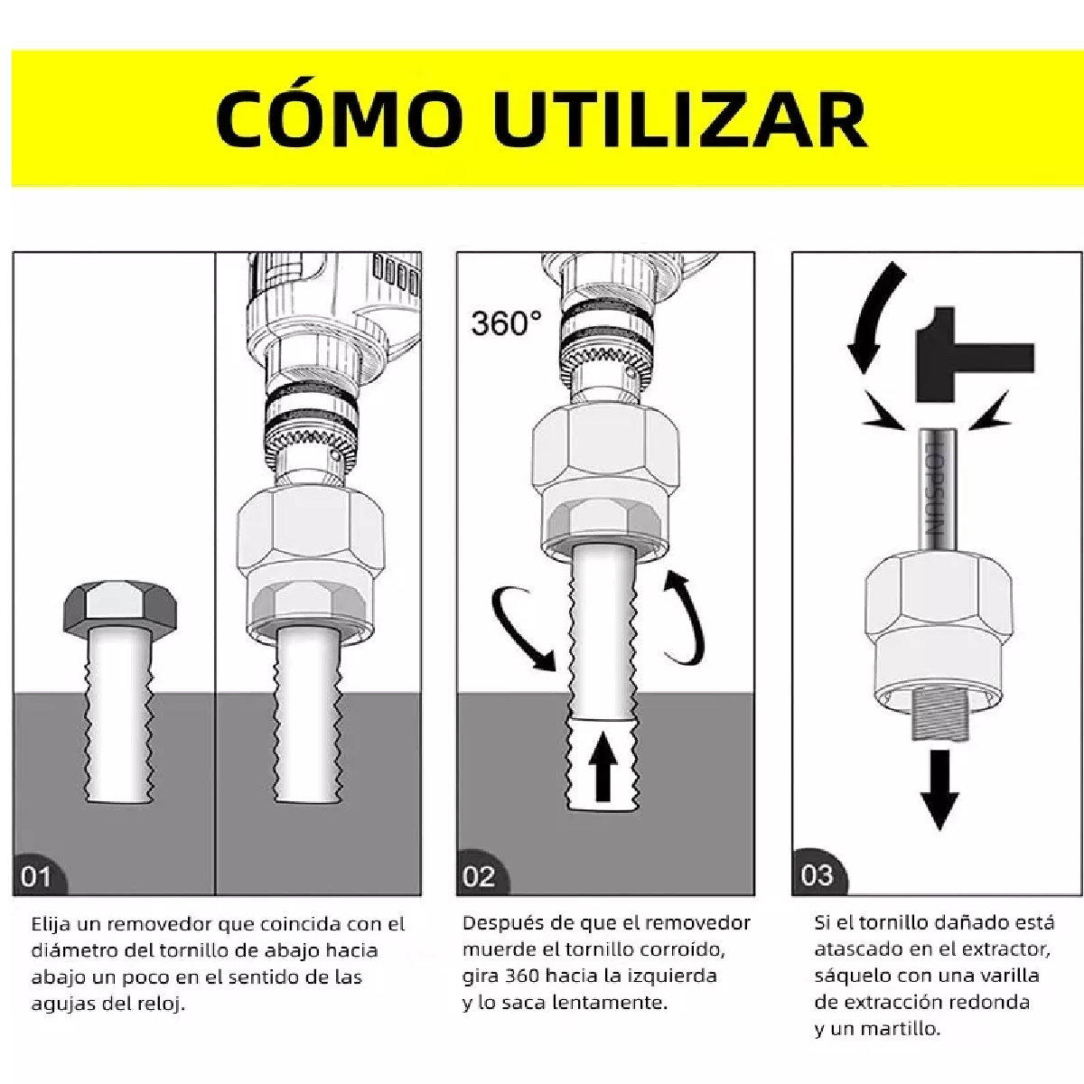 Set 13 Dados Extractor Removedor D Tornillo Birlos C/estuche
