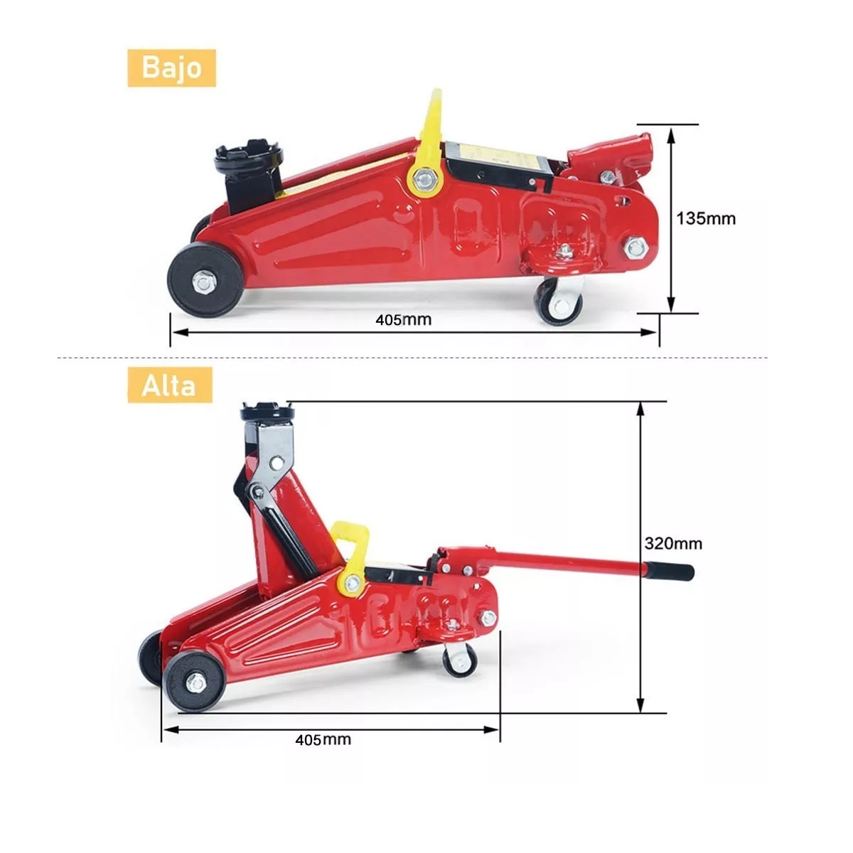 Gato De Patín De Hidraulico Para Carro 2toneladas