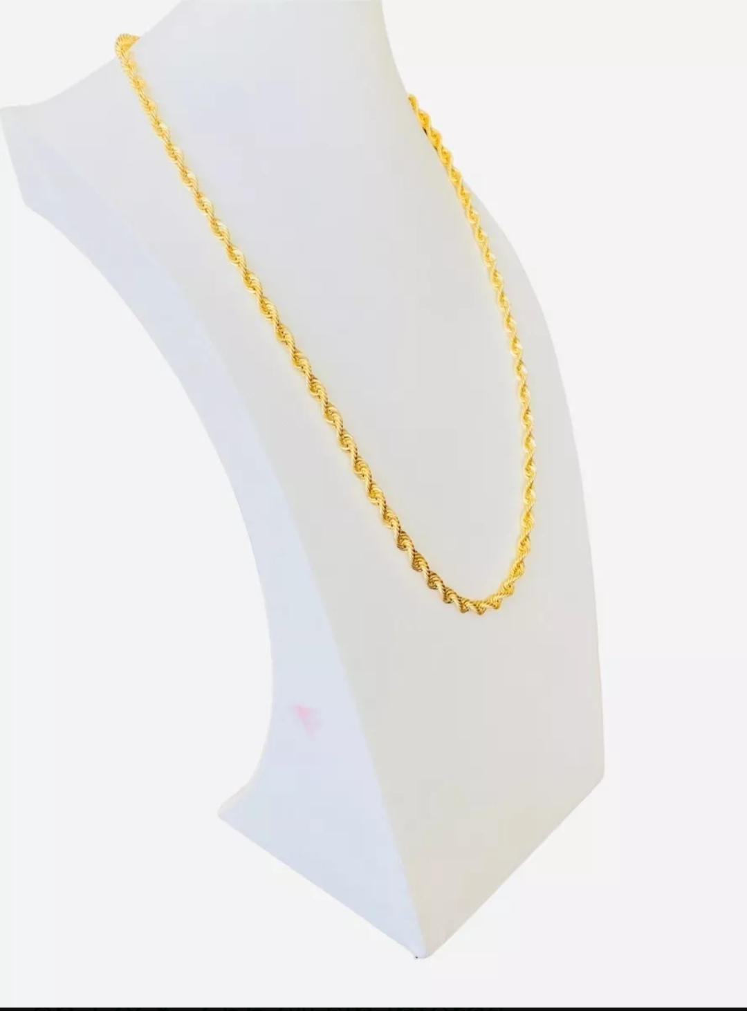 Cadena Torzal En Oro 14k 65 Cm Por 6 Mm + Obsequio