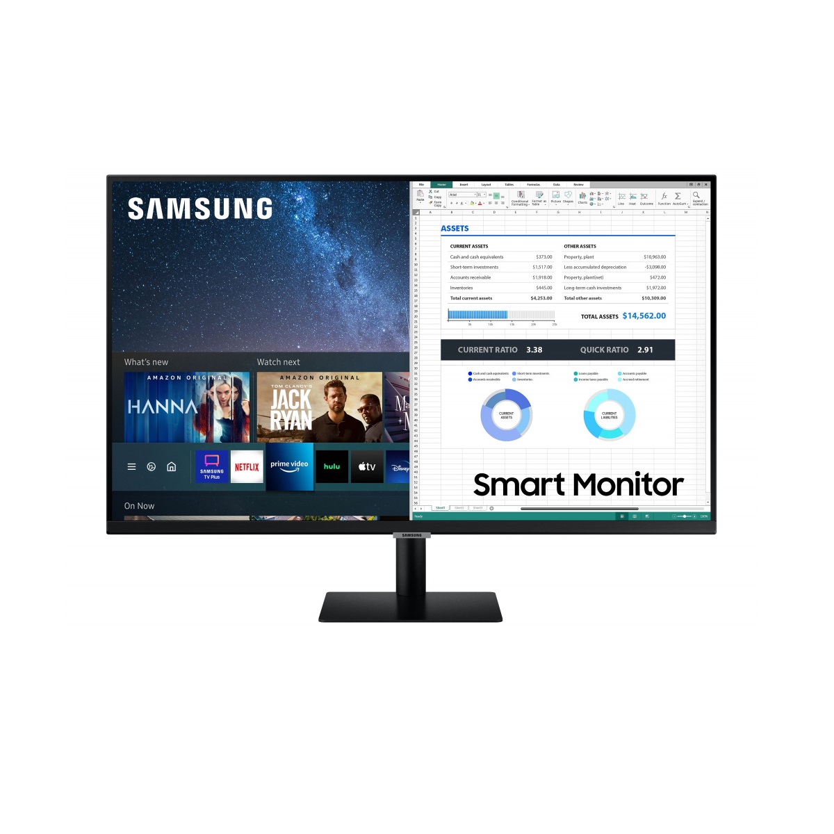 Monitor Samsung Smart M5 Modelo LS27AM500NLXZX, 27 Pulgadas Full HD Led 60 Hz Color Negro