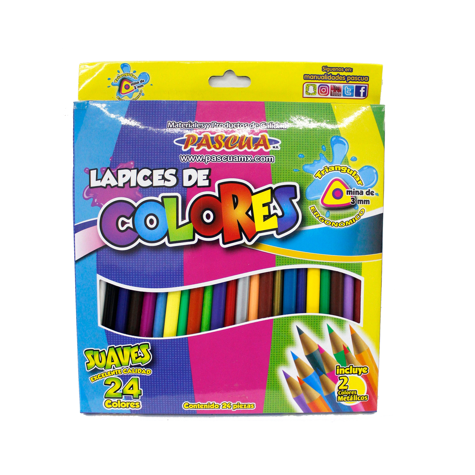 24 Lapices De Colores Para Actividades Creativas Con Niños