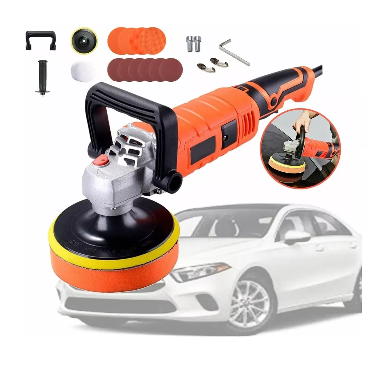 Kits Pulidora Para Autos Pulido Lijado 1580w Alta Potencia