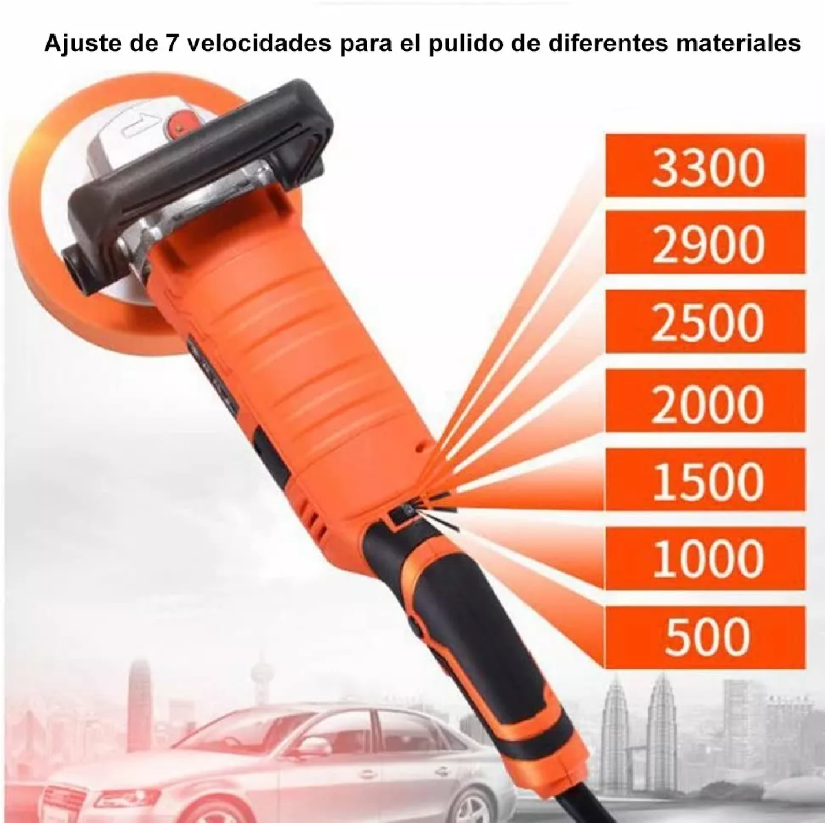 Kits Pulidora Para Autos Pulido Lijado 1580w Alta Potencia