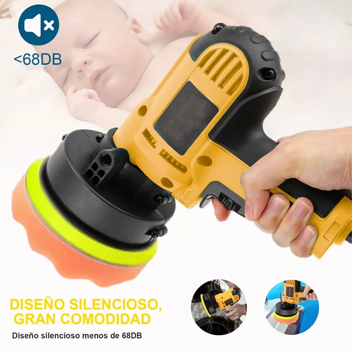 Pulidora Lijadora Para Autos Encerado Velocidad Ajustable