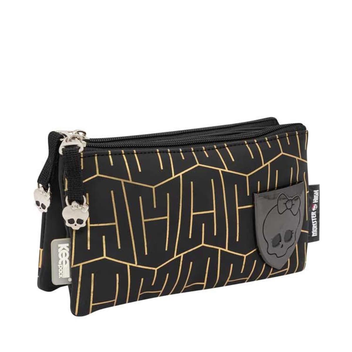 Lapicera escolar para niña de Monster High, color negro, mod. 1096057