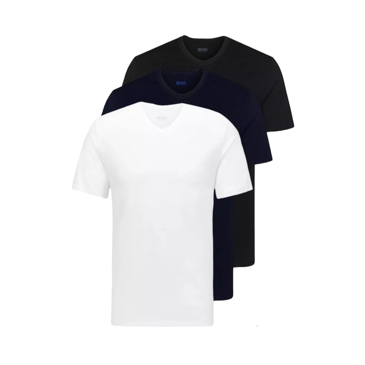 Playeras Hugo Boss Cuello V Regular Fit 3pck - 100% Original