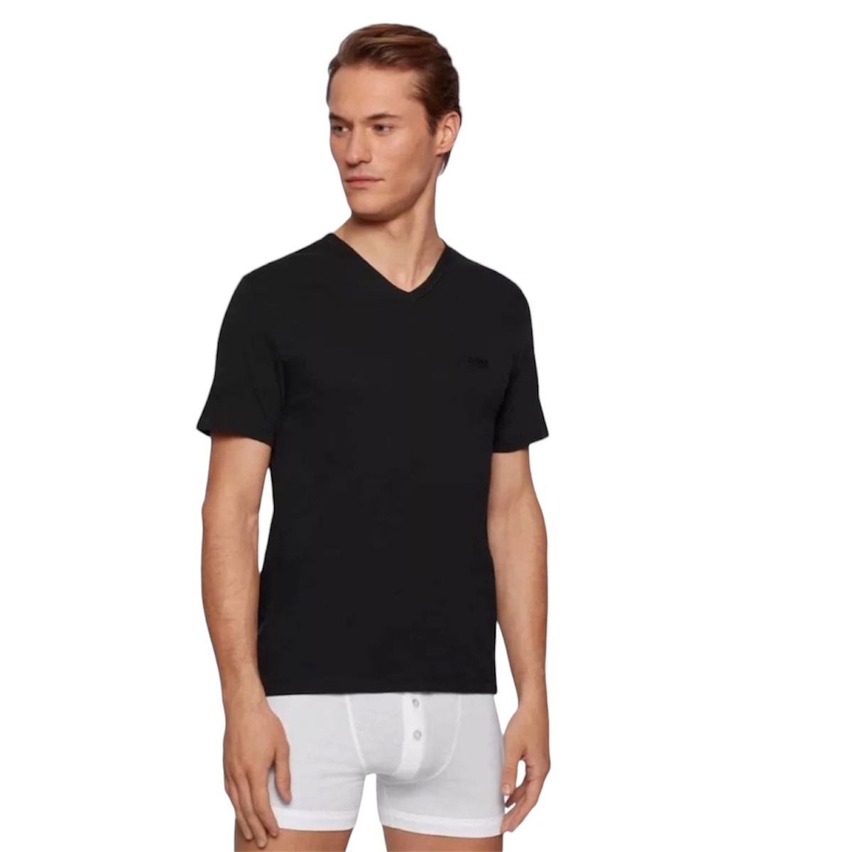 Playeras Hugo Boss Cuello V Regular Fit 3pck - 100% Original