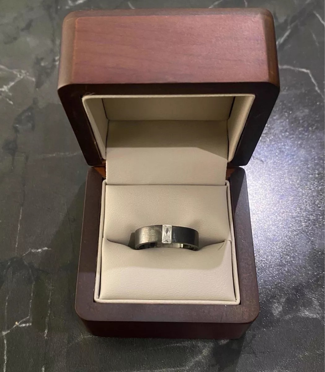 Anillo De Promesa Para Caballero Oro 18k + Regalo