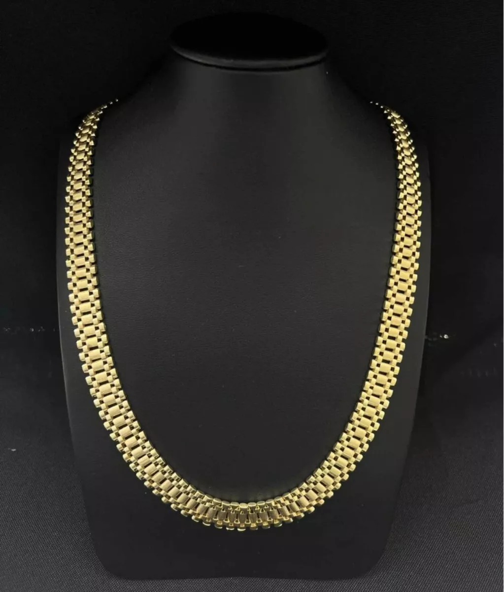 Gargantilla Rolex 50 Cm x 1 Cm Oro 14k + Regalo.