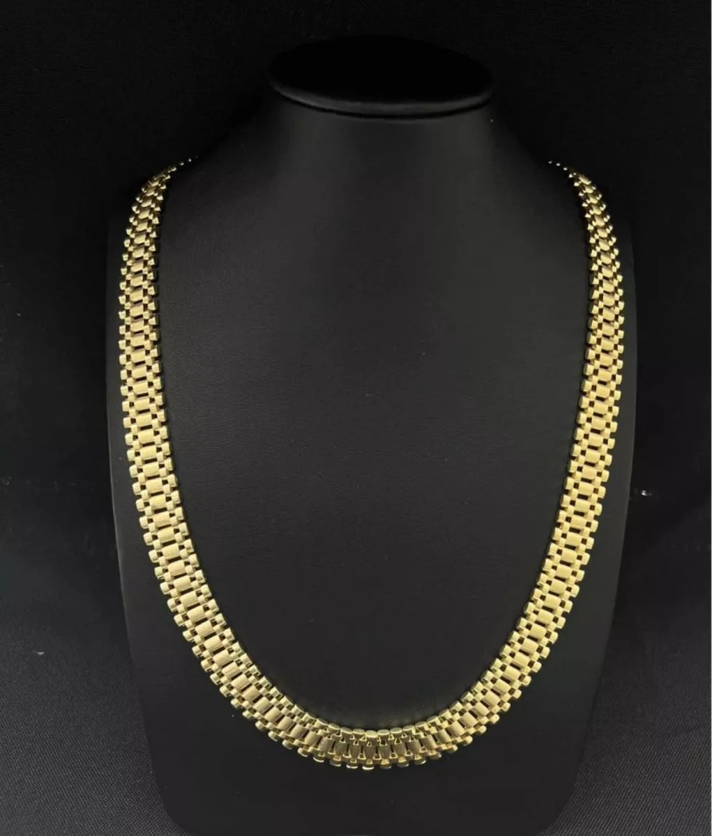 Gargantilla Rolex 50 Cm x 1 Cm Oro 14k + Regalo.