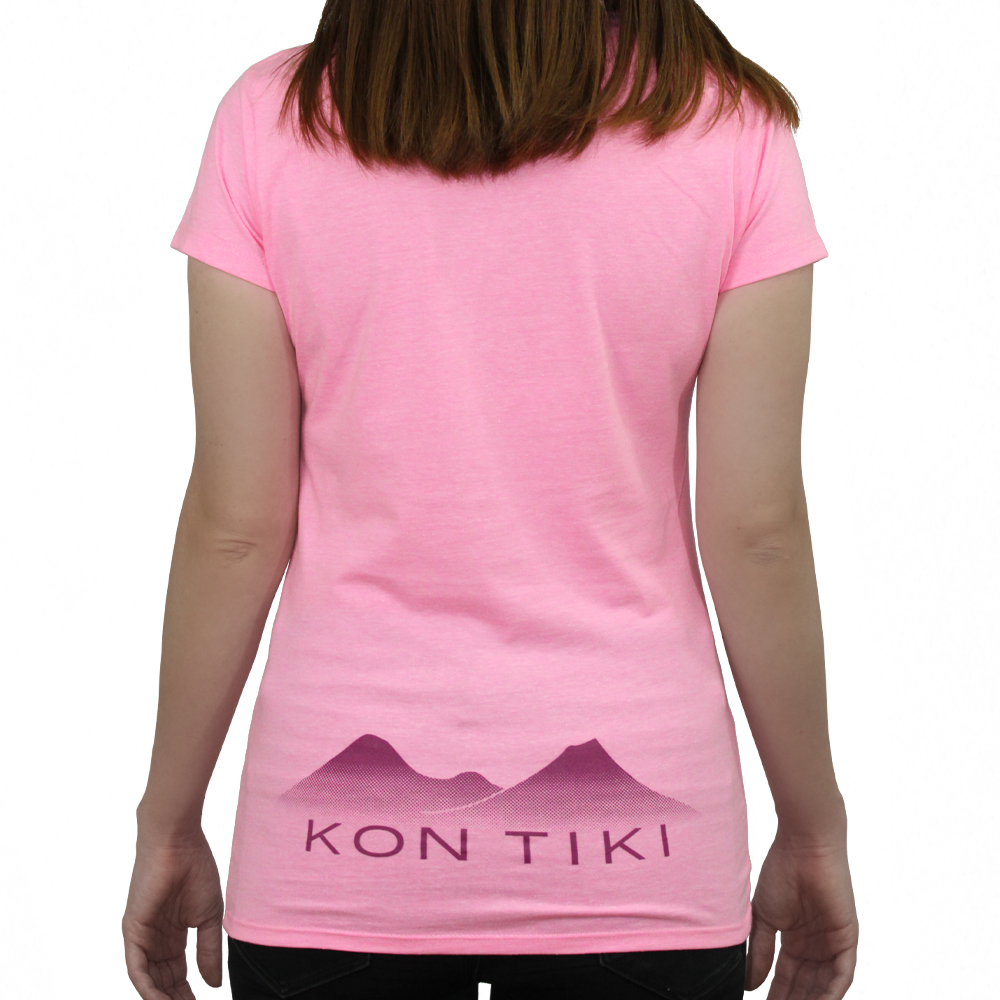 Playera Rosa KON TIKI para Mujer, Outdoor y Casual Manga Corta Cuitzmala-PK