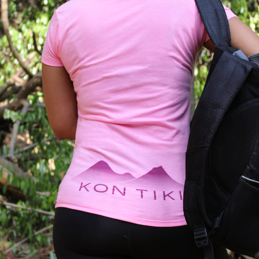 Playera Rosa KON TIKI para Mujer, Outdoor y Casual Manga Corta Cuitzmala-PK
