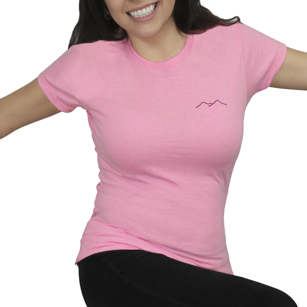 Playera Rosa KON TIKI para Mujer, Outdoor y Casual Manga Corta Cuitzmala-PK
