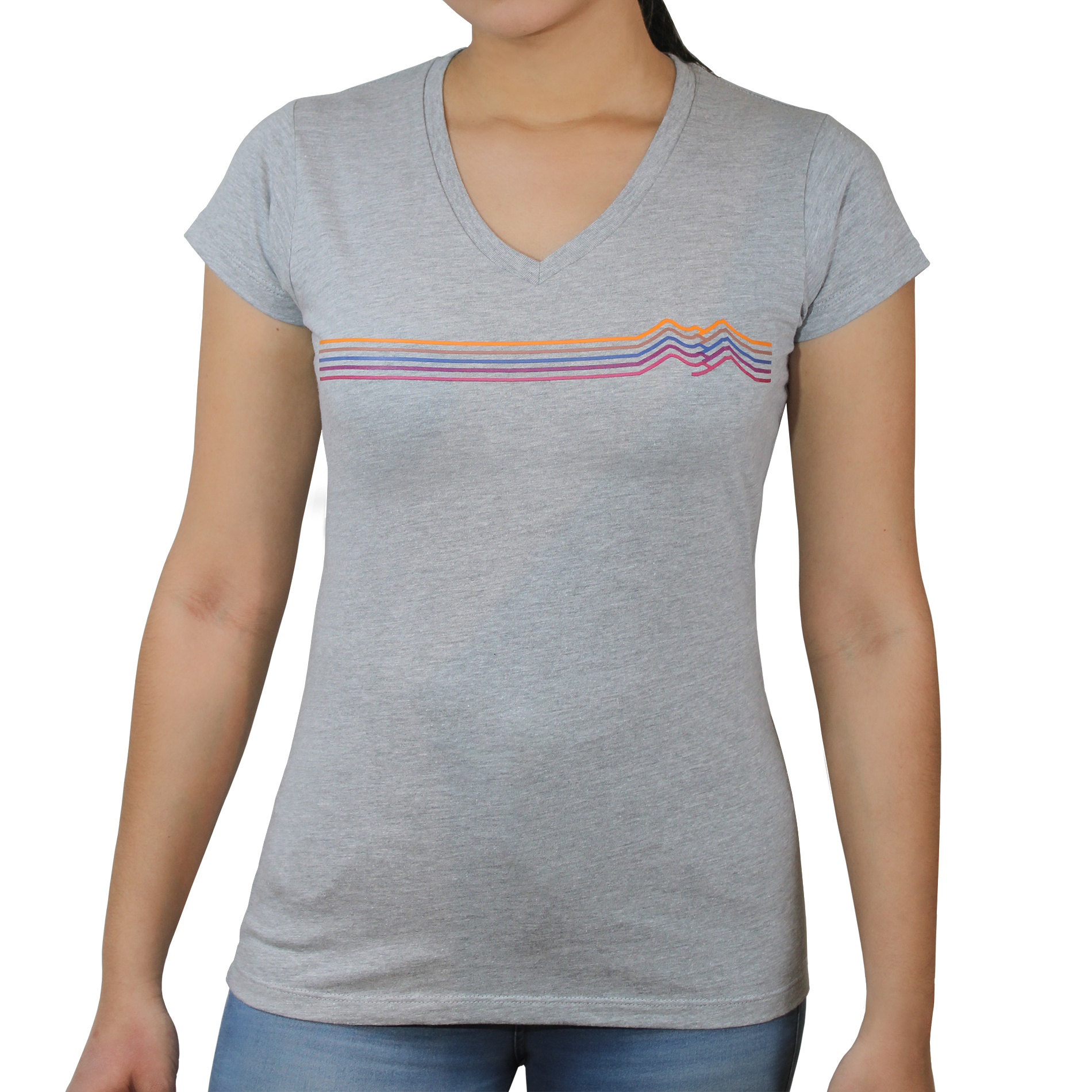 Playera Gris KON TIKI para Mujer, Outdoor, Aventura y Casual Manga Corta Peñamiller-GR