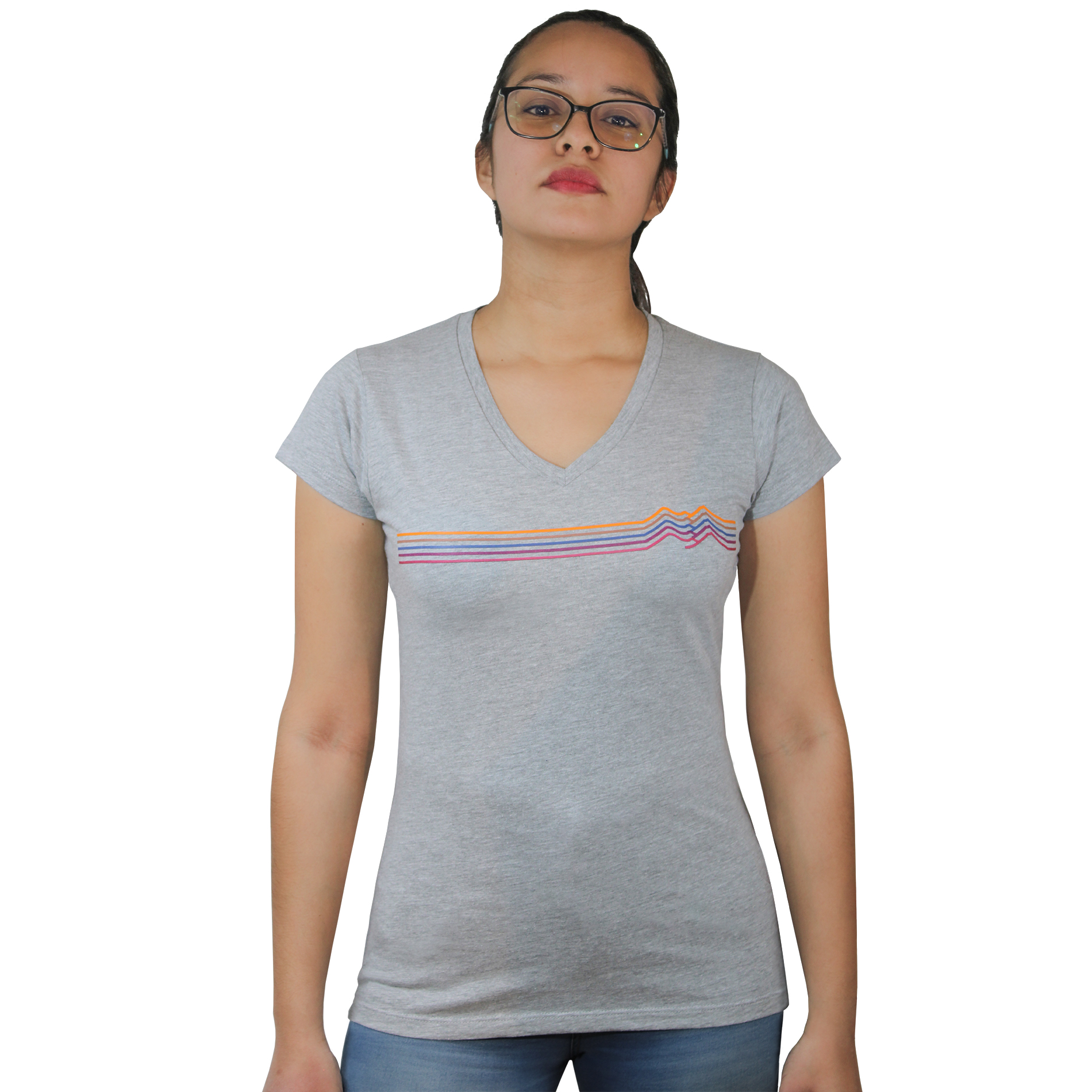 Playera Gris KON TIKI para Mujer, Outdoor, Aventura y Casual Manga Corta Peñamiller-GR
