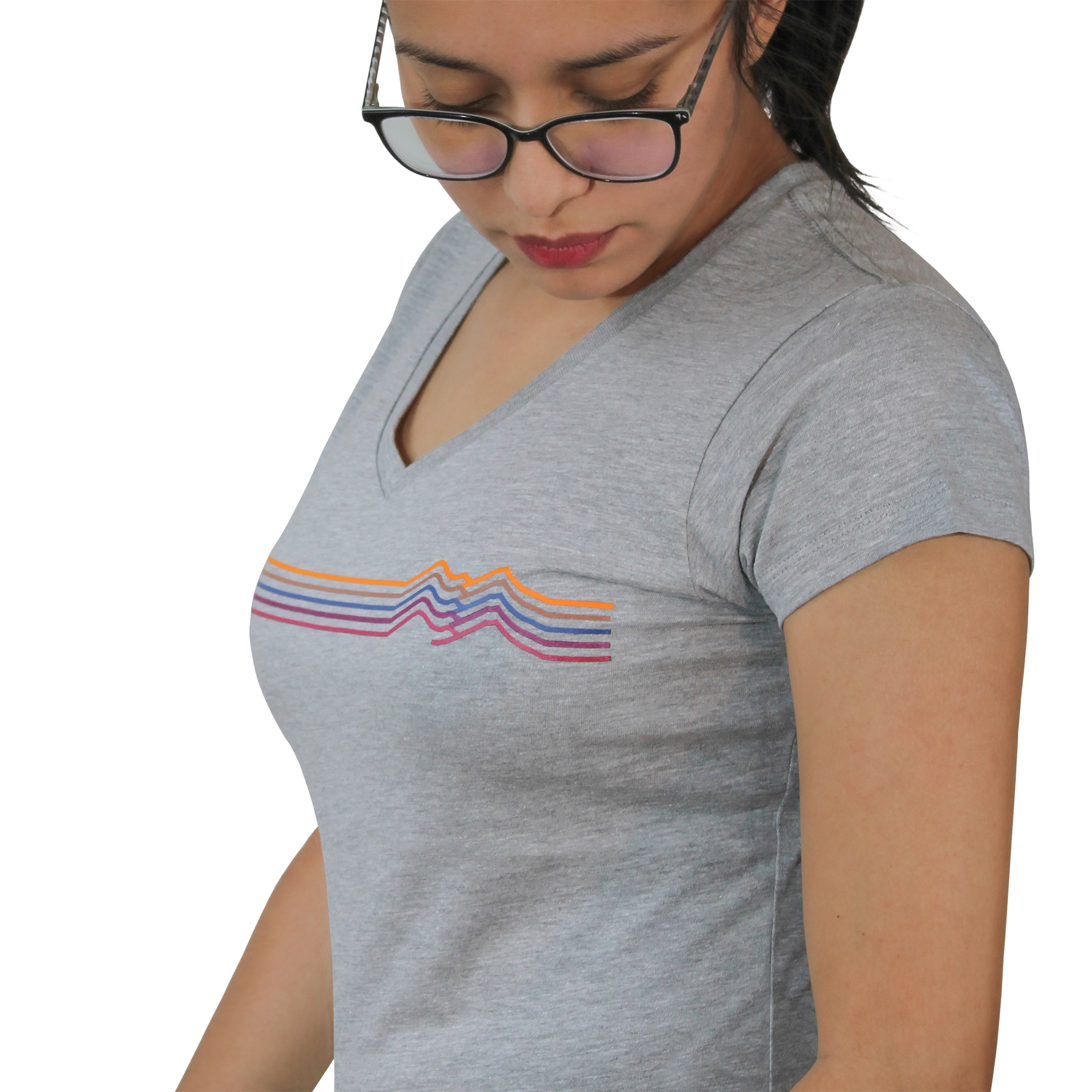 Playera Gris KON TIKI para Mujer, Outdoor, Aventura y Casual Manga Corta Peñamiller-GR