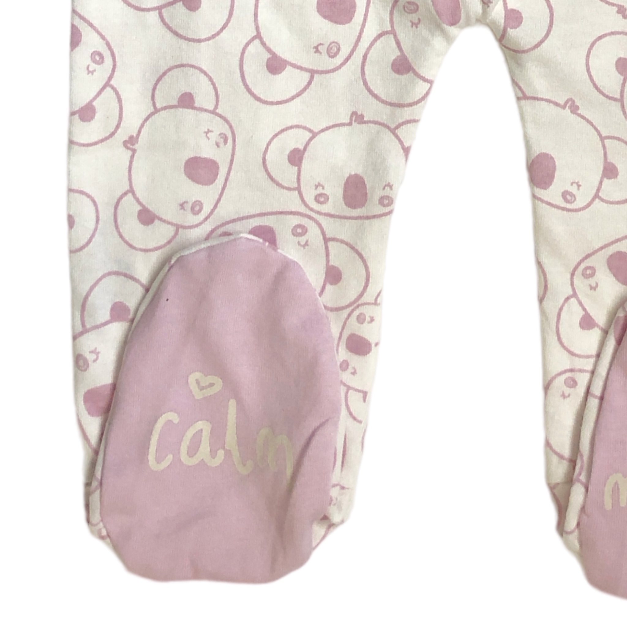 Pijama mameluco osos rosas para bebé niña Losan.