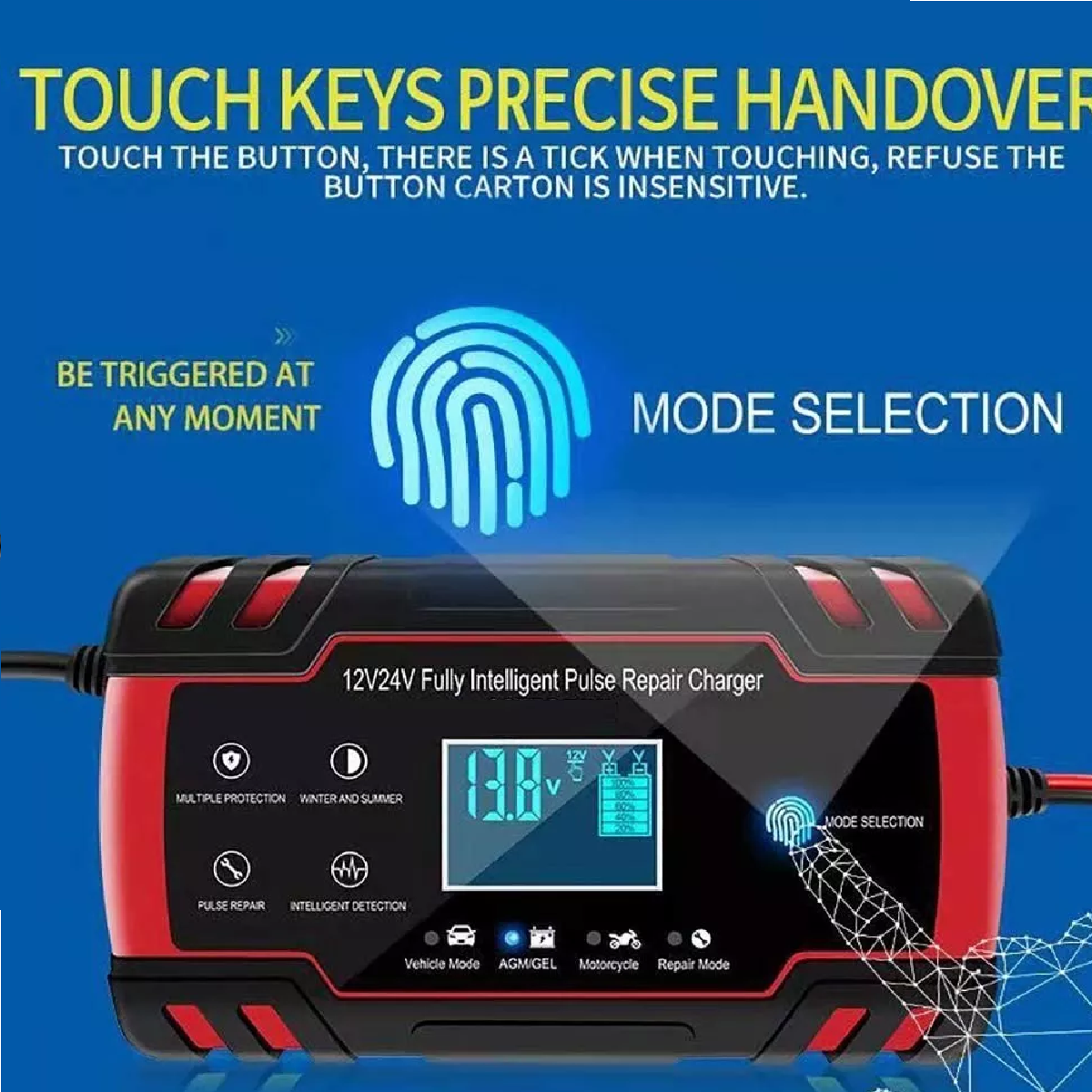 Cargador Inteligente Batería 12v 24v Mantenedor