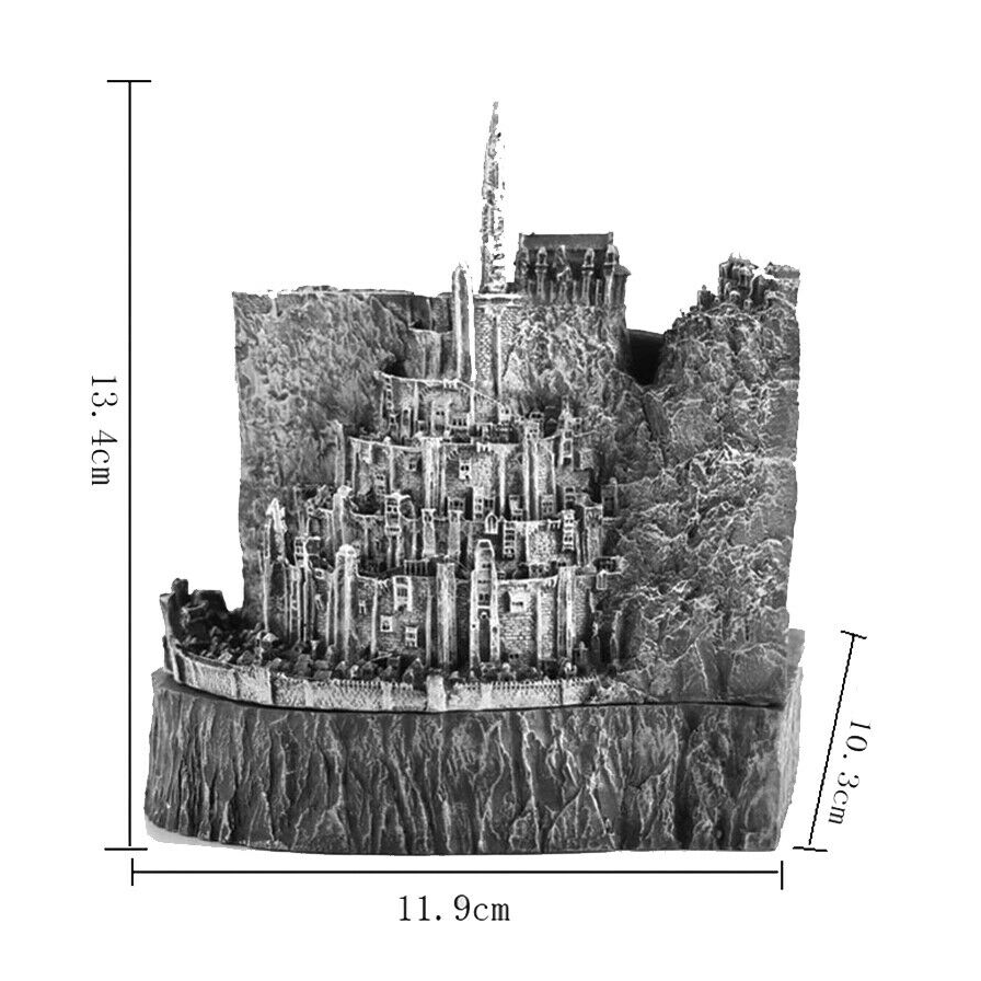 Figura Ciudad Minas Tirith Coleccion Señor De Los Anillos