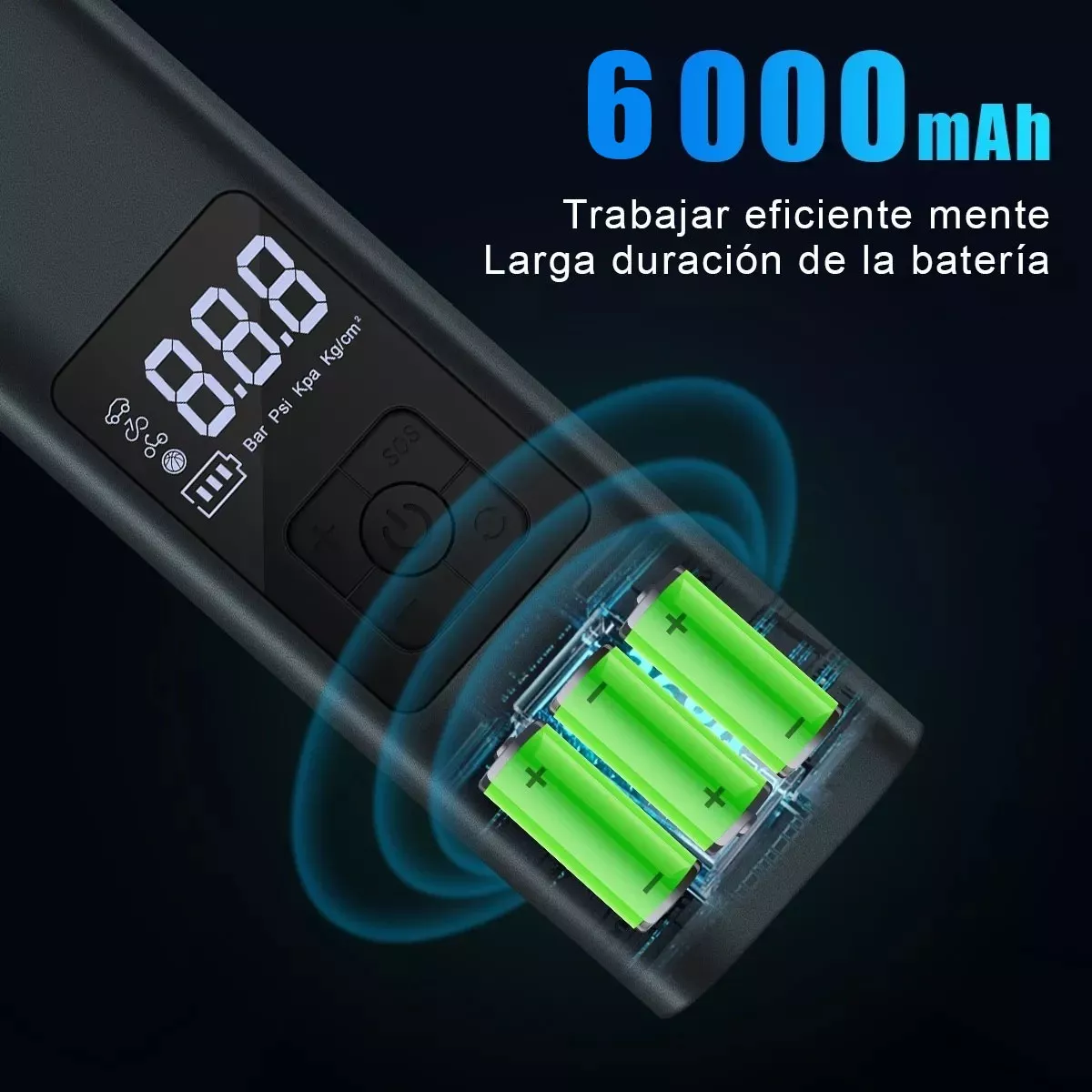 Bomba De Aire Inalámbrica Para Inflar Llantas