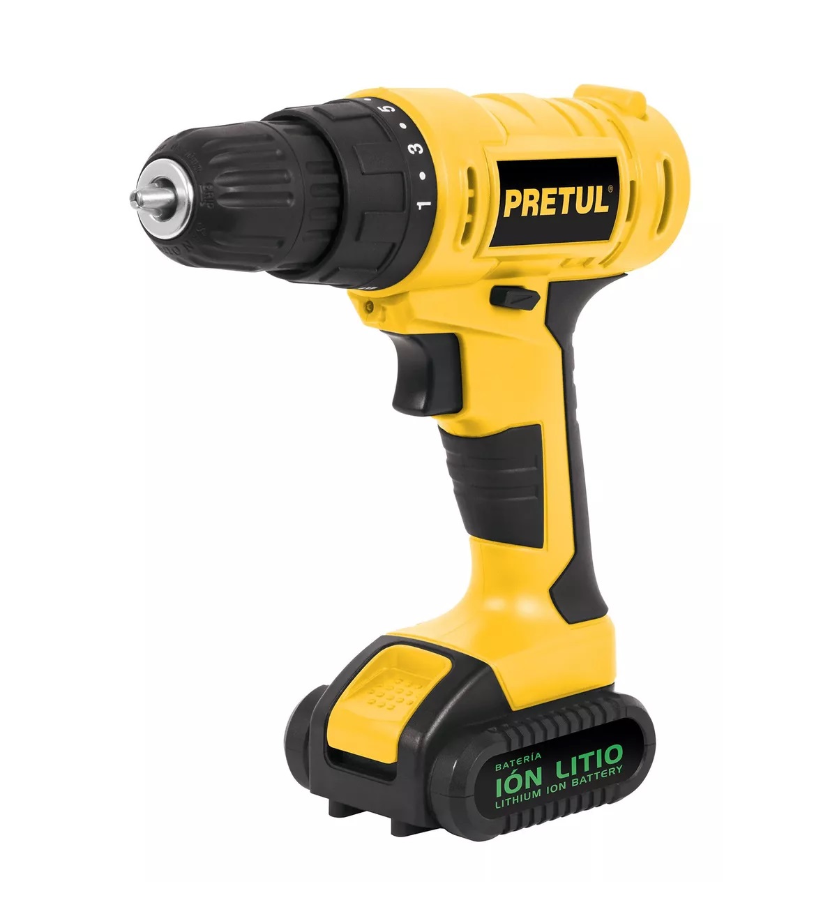 Taladro Atornillador Inalámbrico Marca Pretul 29975 TALI-12P, Broquero 3/8", 12V 