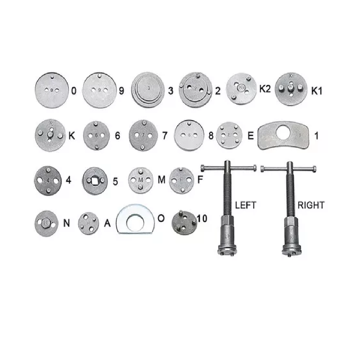 Kit 22pcs Pistón Opresor Frenos Cambiar Balatas Auto Universal