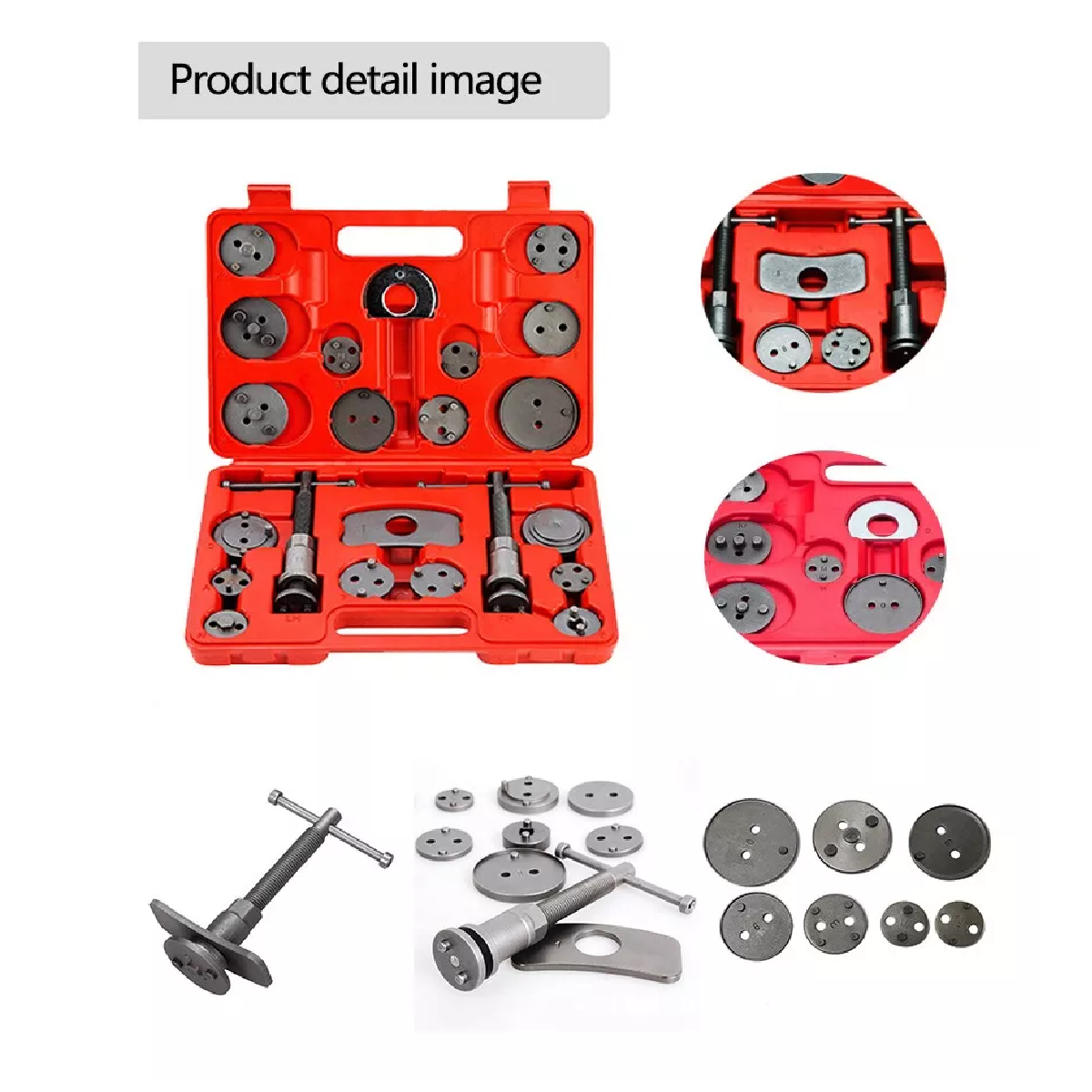 Kit 22pcs Pistón Opresor Frenos Cambiar Balatas Auto Universal