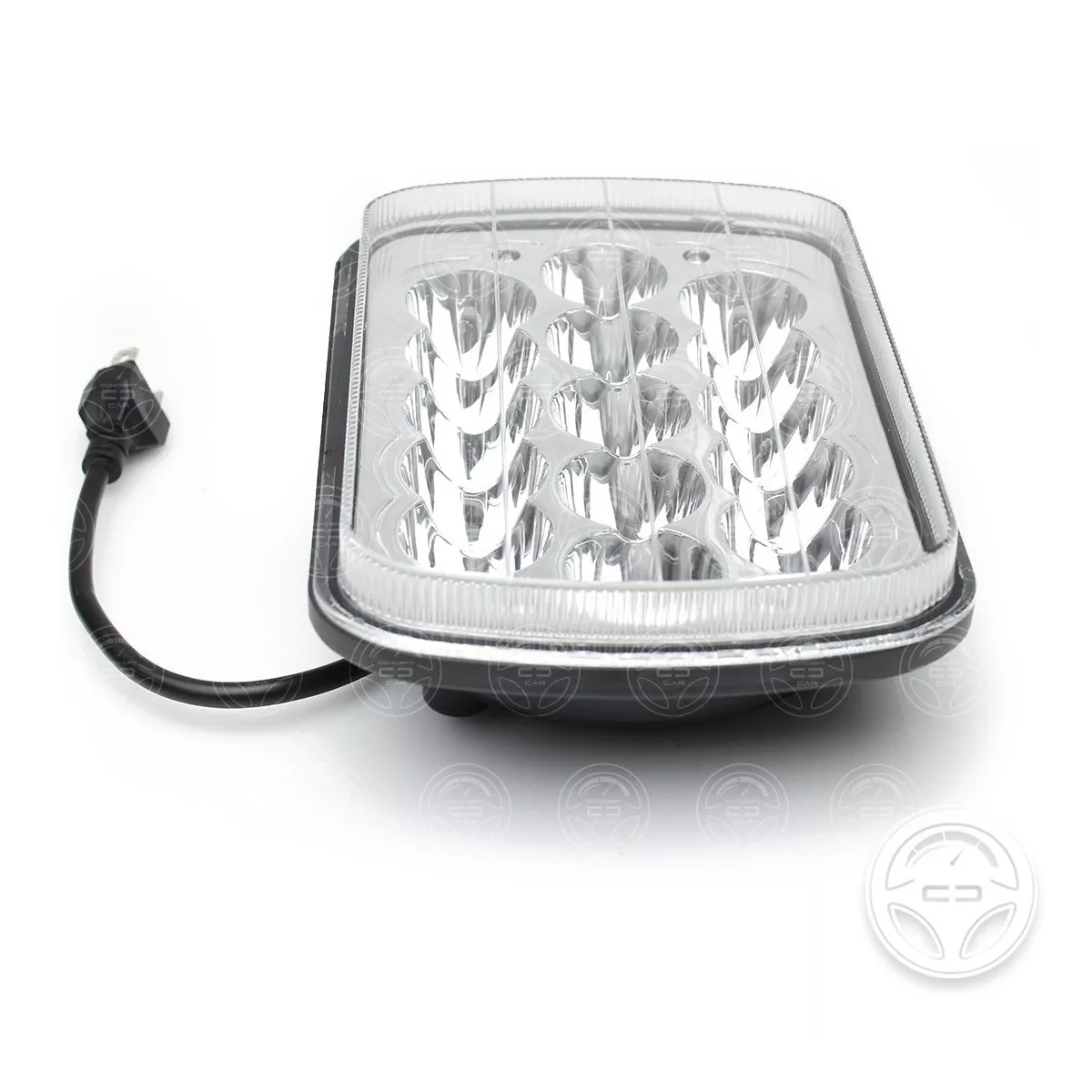 Set 2 Faros Unidad Cuadrada Rectangular 15 Leds 5x7 Alta/baja F5