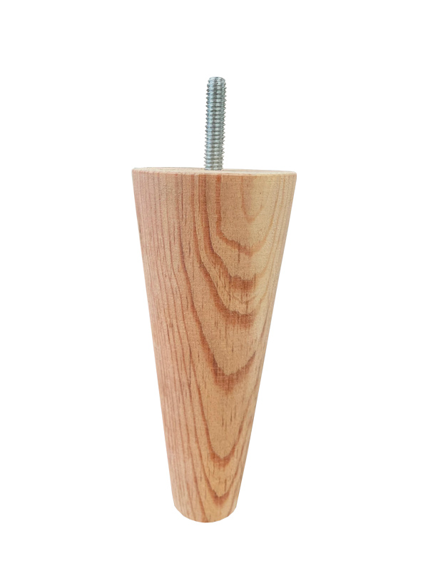 4 PATAS DE MADERA AL NATURAL REPUESTO PARA SALA BASE CAMAS ESPACIO MUEBLES.