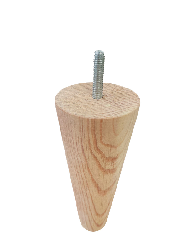 4 PATAS DE MADERA AL NATURAL REPUESTO PARA SALA BASE CAMAS ESPACIO MUEBLES.