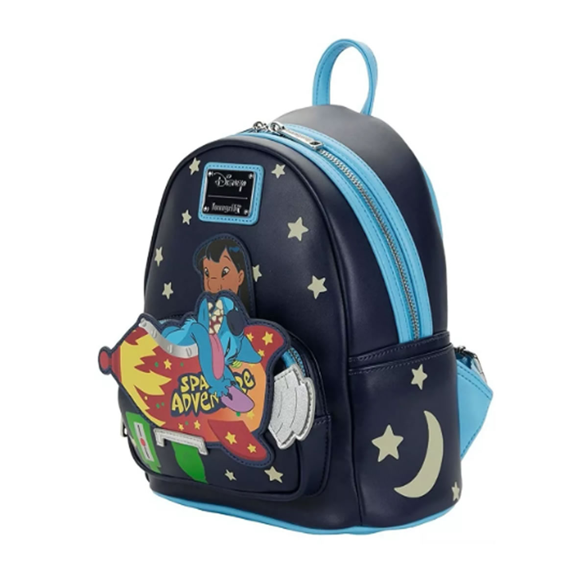 Loungefly Mini  Bolsa Backpack Lilo & Stitch Space Glow Disney