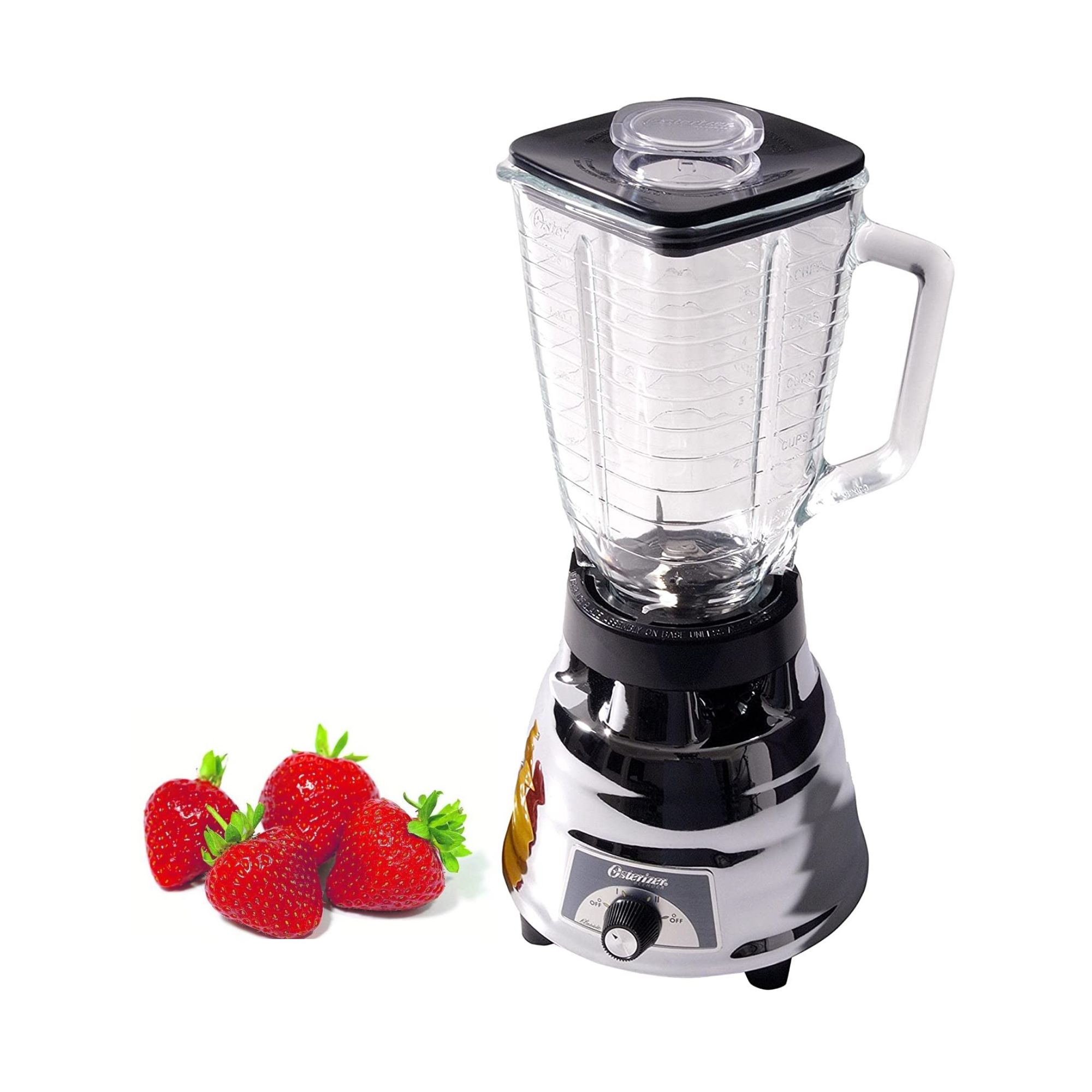 Licuadora Cromada de 2 Velocidades Vidrio Oster 450-20