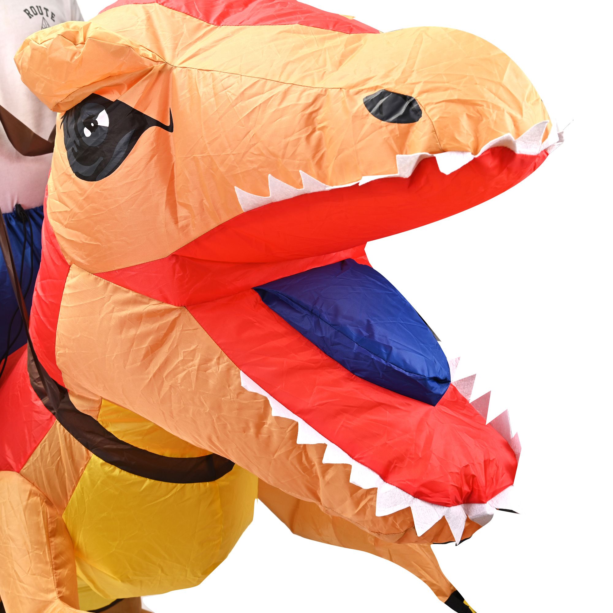 Disfraz Inflable Divertido De Dinosaurio T-Rex Creativo Fiesta de Halloween