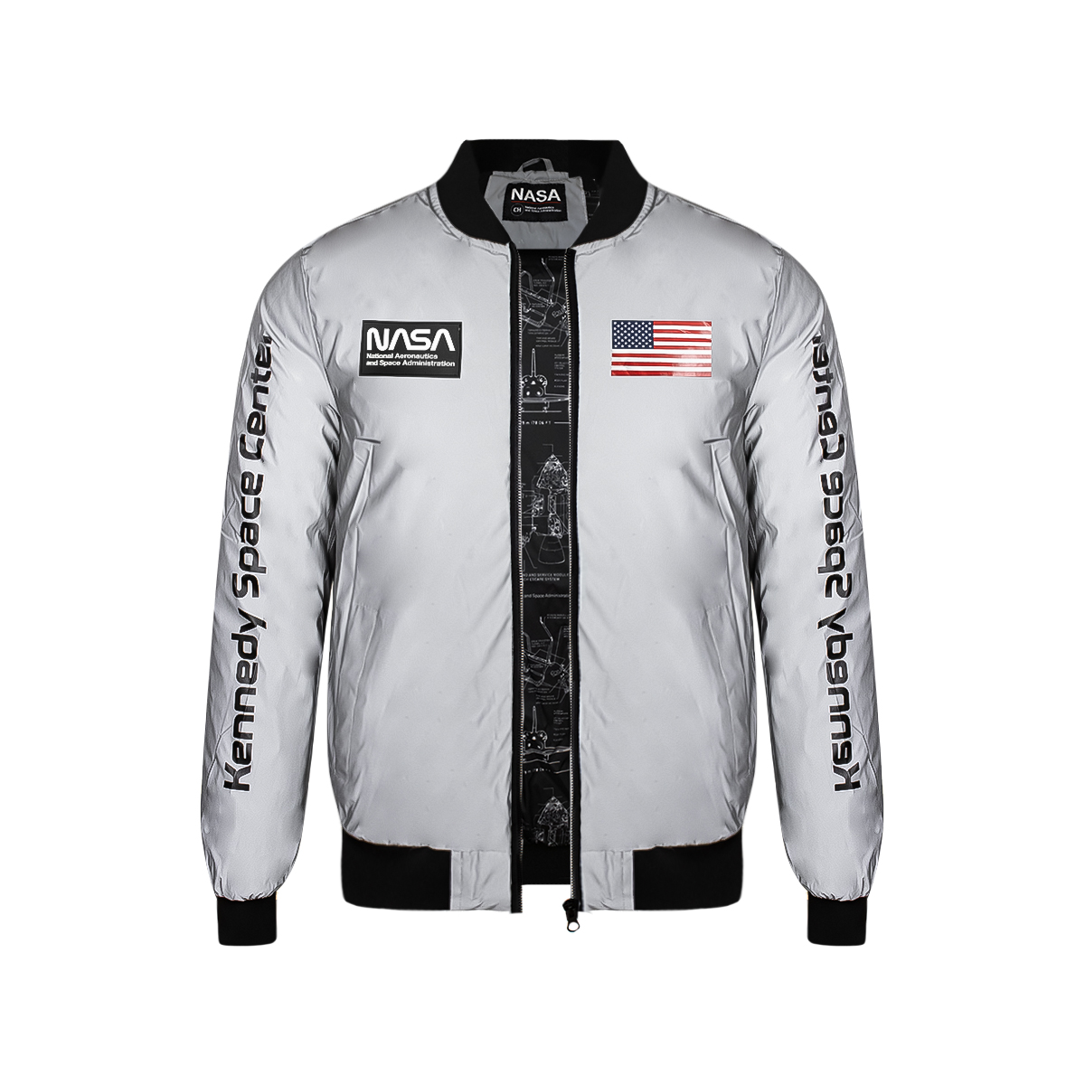 Chamarra Nasa Reflejante Para Caballero 100% Original