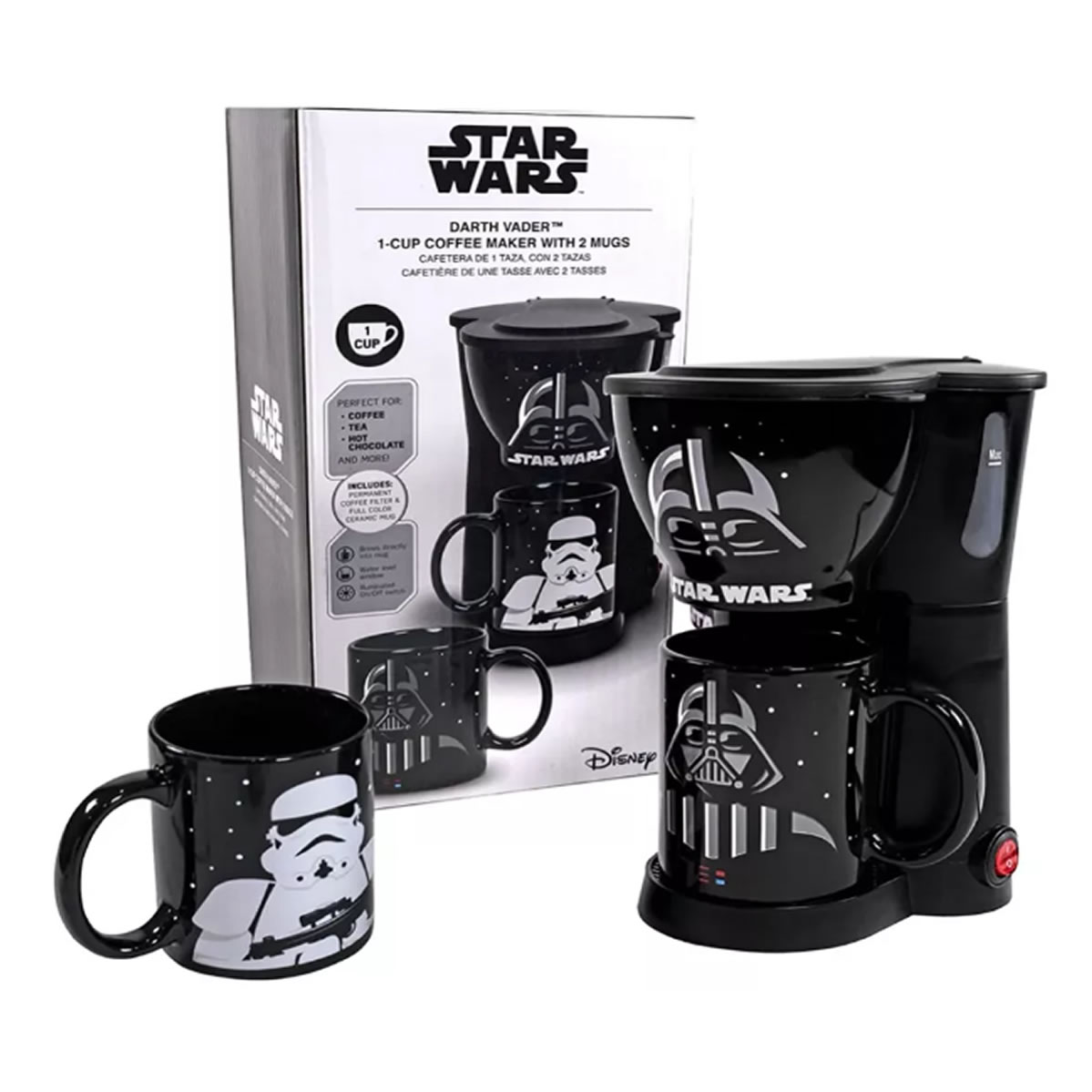 Cafetera Individual Star Wars Darth Vader Y Stormtrooper