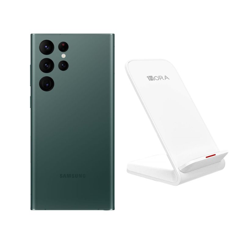 Samsung S22 Ultra 128GB Verde Reacondicionado Grado A + Base Cargador