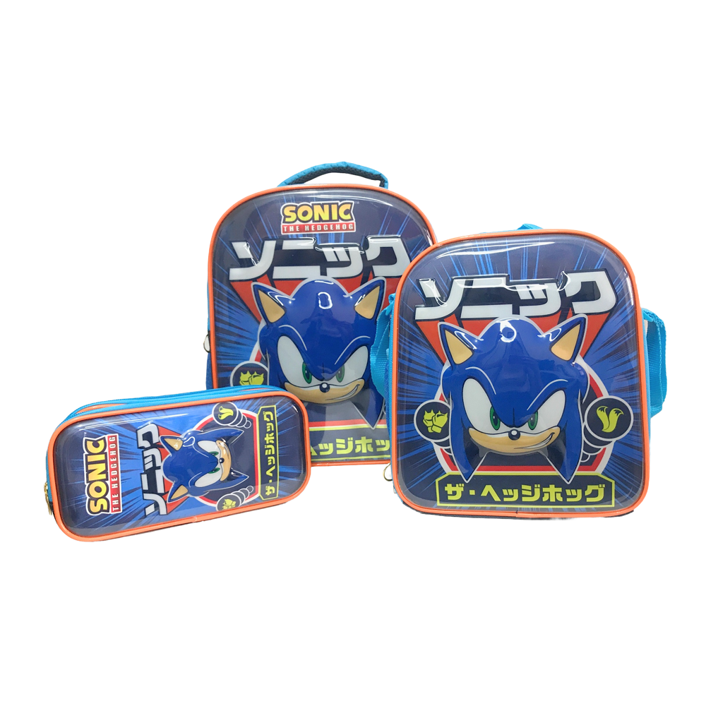Kit Preescolar De 3 Piezas Sonic 3D