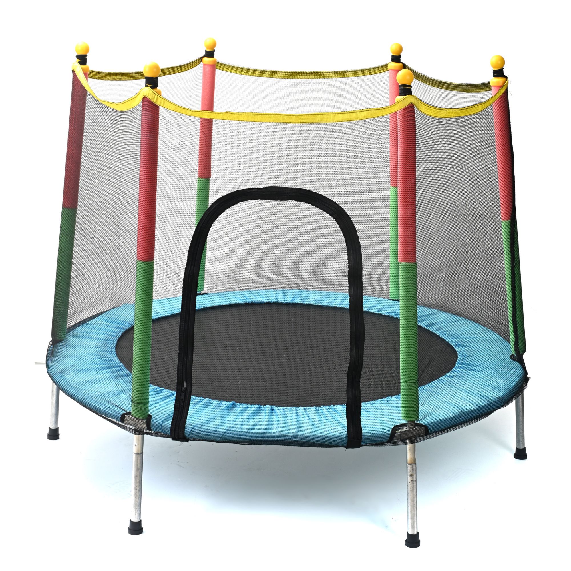 Trampolín Para Niños Brinconlin 1.40 Metros Red Seguridad rojo Grande  XTREME LIFE DPTRLX020000