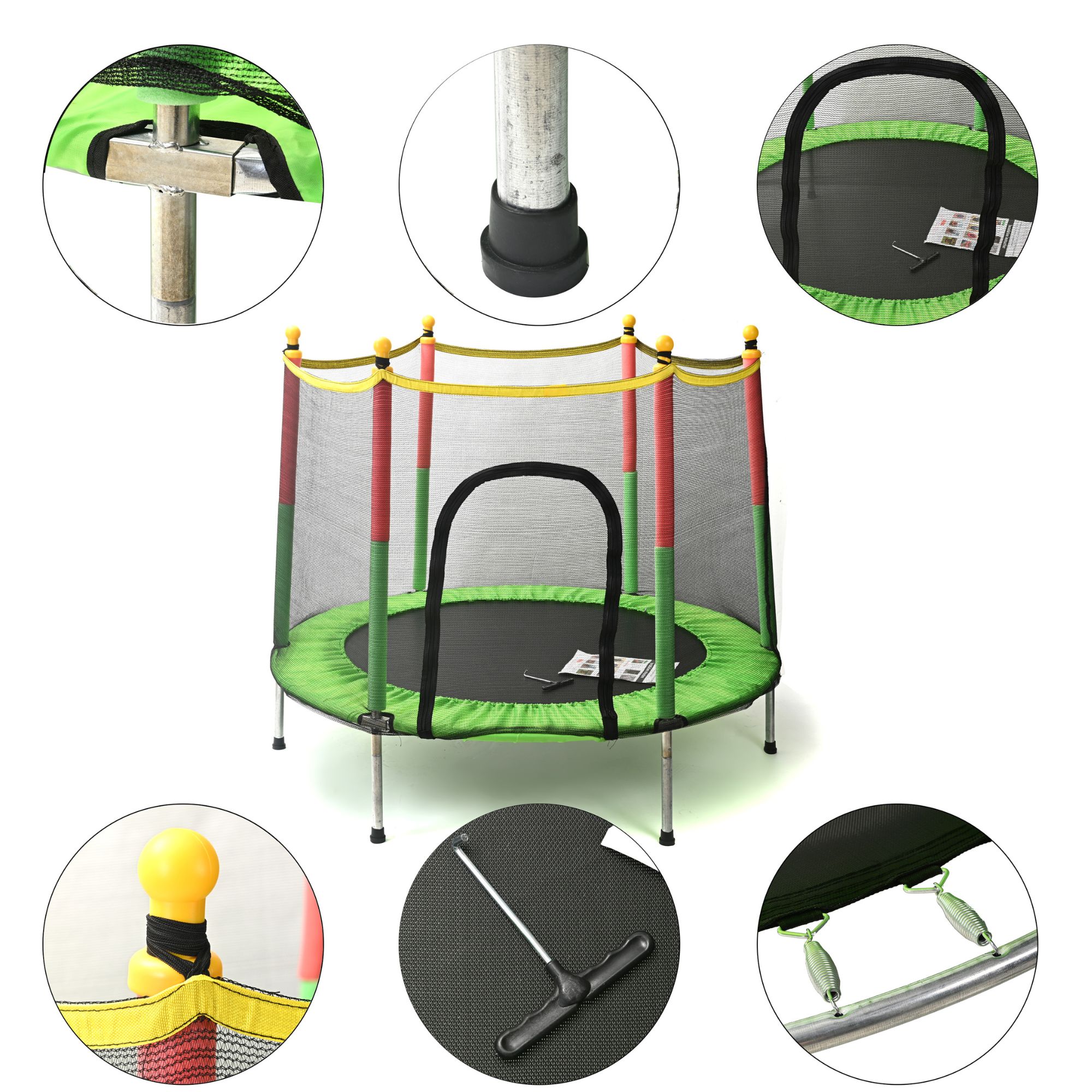 Brincolin Trampolin Infantil Reforzado Con Red De Seguridad