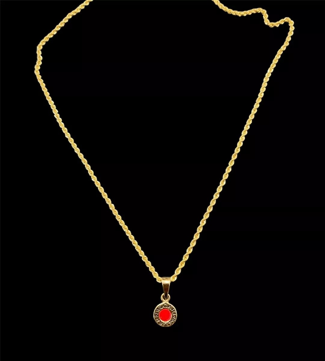 Hermoso Juego Tipo Bvlgari Con Fondo Rojo 14k + Regalo