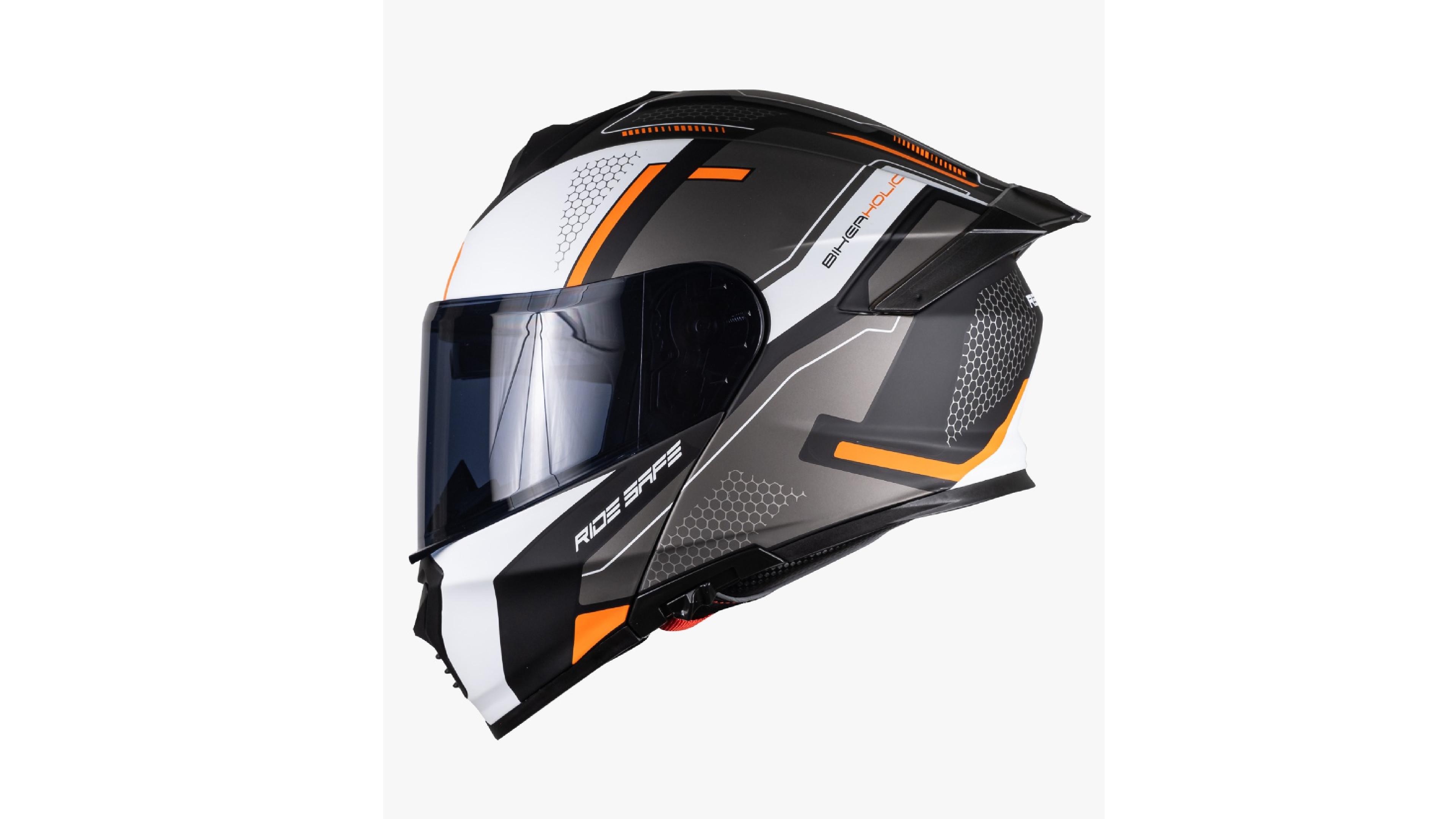 KOV Casco Revenge Thunder Naranja ABATIBLE Deportivo Certificado Dot