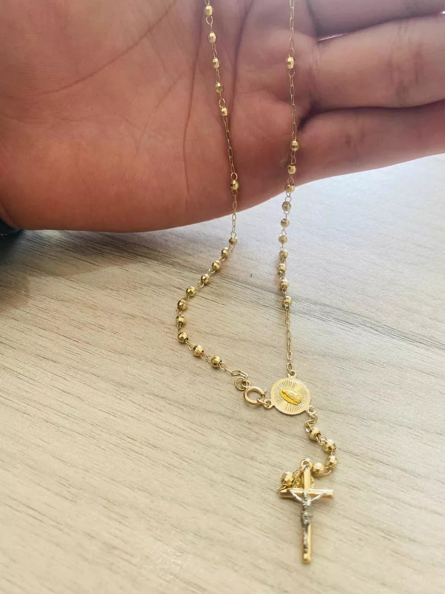 Hermoso Rosario En Oro De 10 Kilates + Regalo