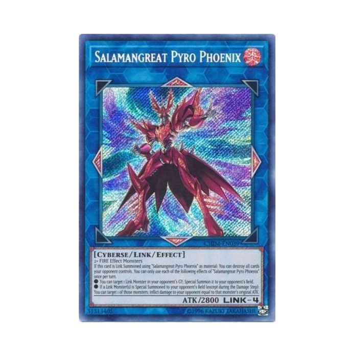 Yugioh Salamangreat Pyro Phoenix Secret Rare - Konami