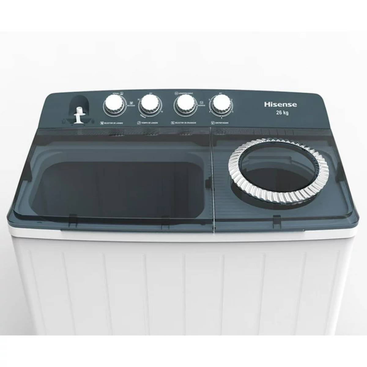 Lavadora Semiautomática de doble tina Hisense WSA2601P 26kg 127 V