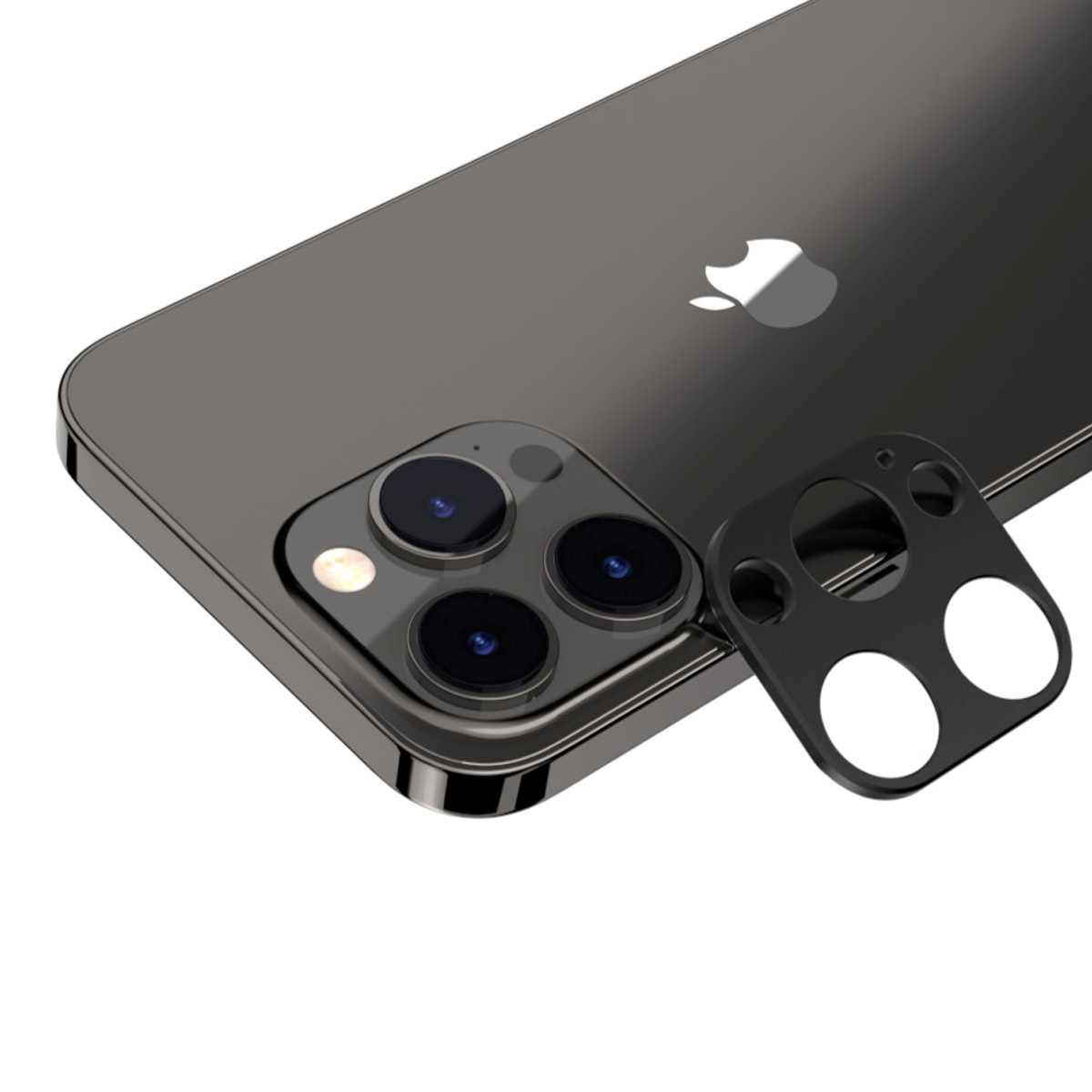 Protector de lente de aluminio para iphone 3 lentes