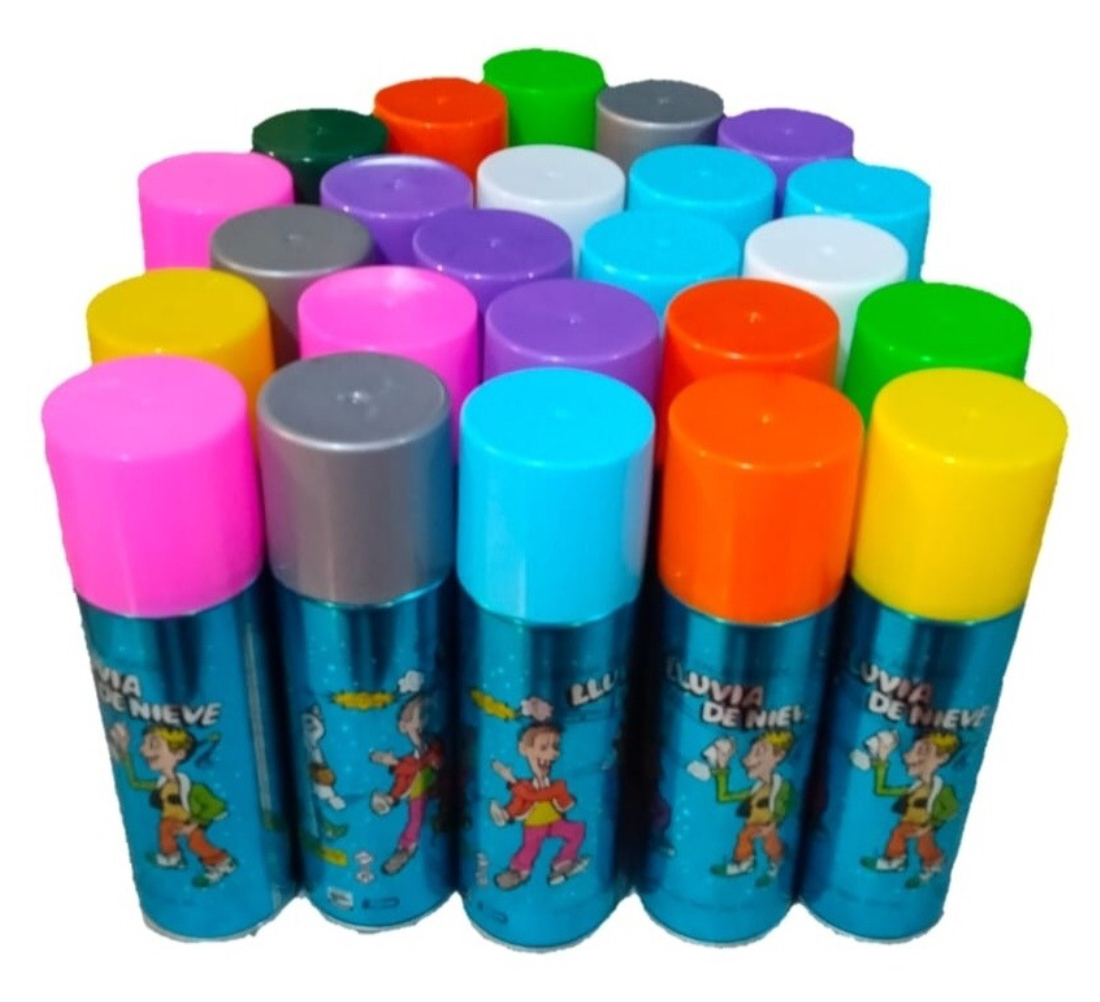 24 Espumas Lluvia De Nieve 260ml Espuma De Diversión Fiesta