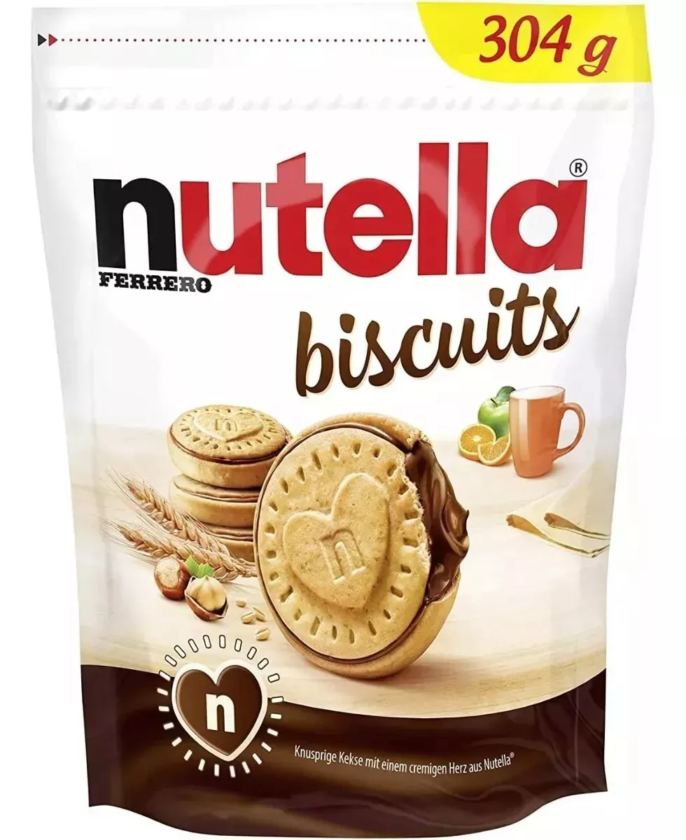 Pack De 2 Nutella Biscuits Bolsas De 304g C/u 