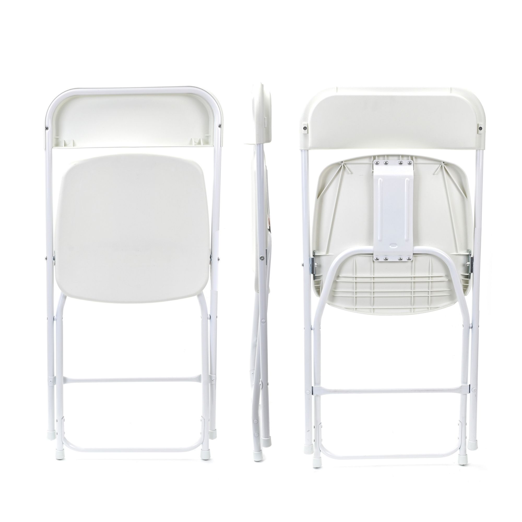 Silla Plegable Plastico Reforzada Alta Densidad Resistente